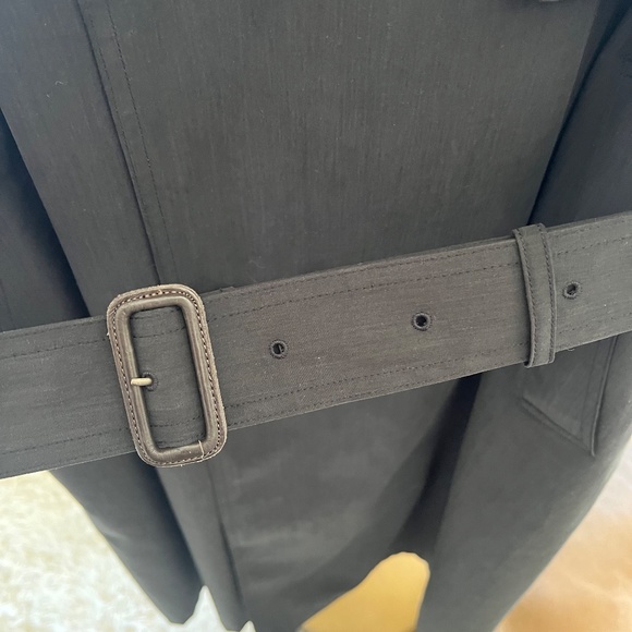 Women's Black Trench Coat - Picture 4 of 16